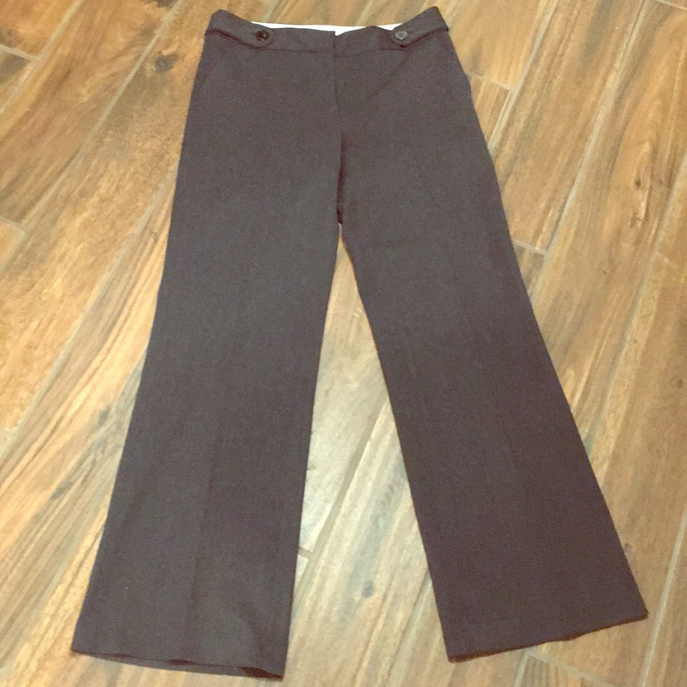 Dark gray slacks
